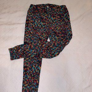 LulaRoe Tall & Curvy Leggings - New w/o tags (never worn), bold 80s/90s pattern